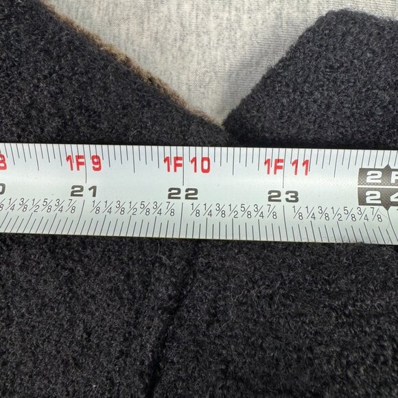 DOMINIC BELLISSIMO Shearling Lambskin Leather Reversible Coat Jacket Sz 14 Black - Picture 9 of 13